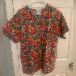 Peaches Uniforms Multicolor Dog Scrub Top